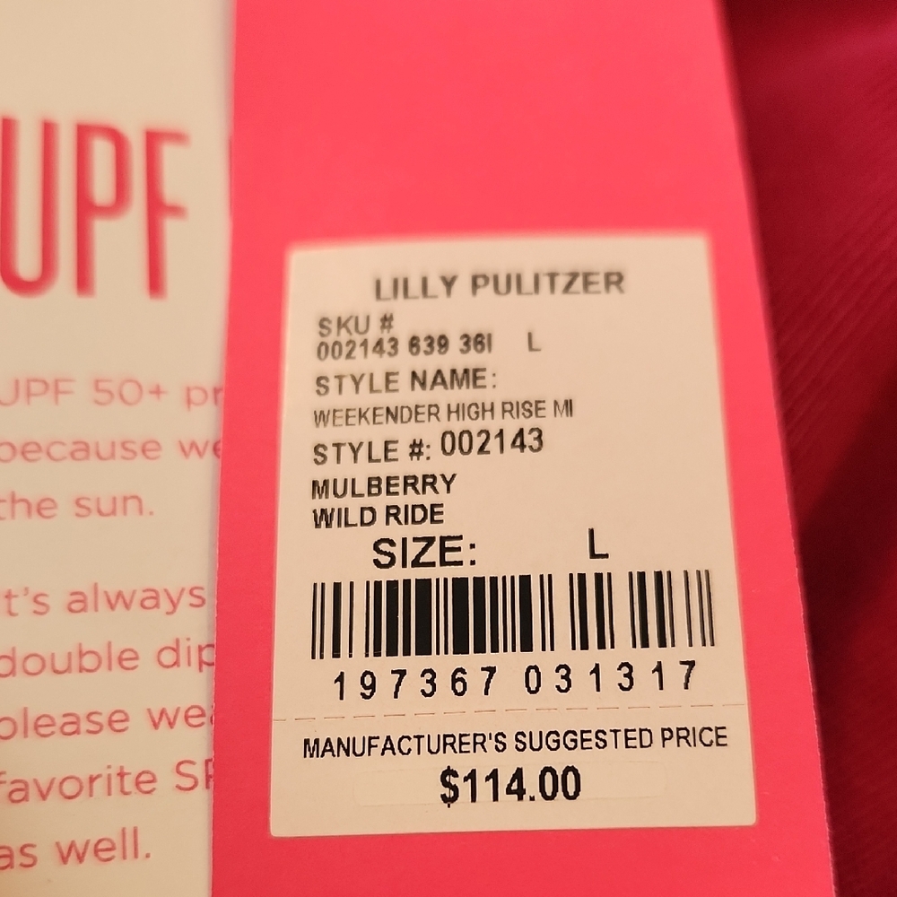 Lilly Pulitzer Mulberry Wild Ride Weekender High Rise Leggings - Picture 2 of 2